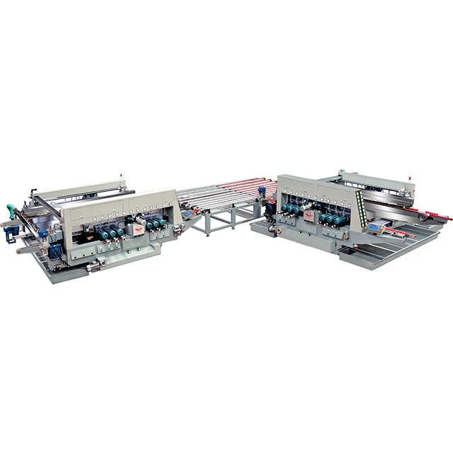 Bilateral straight line automatic edging machine production line (safety chamfering L type)